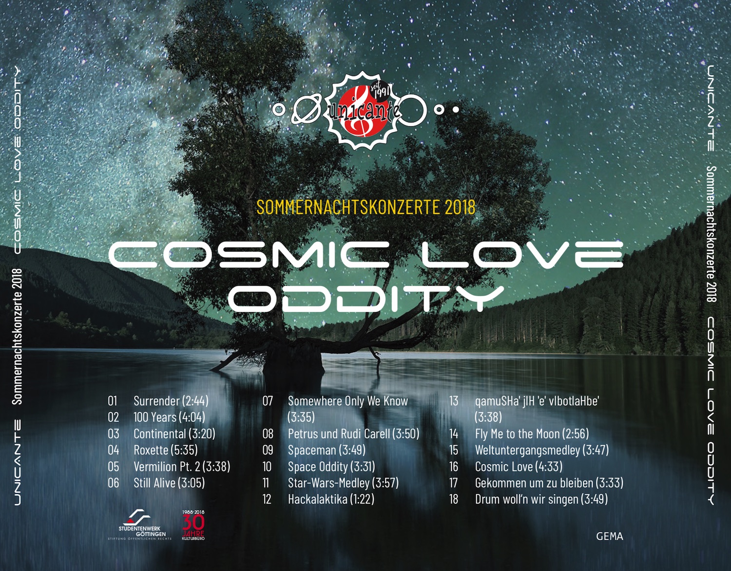 Unicante CD Label Cosmic Love Oddity
