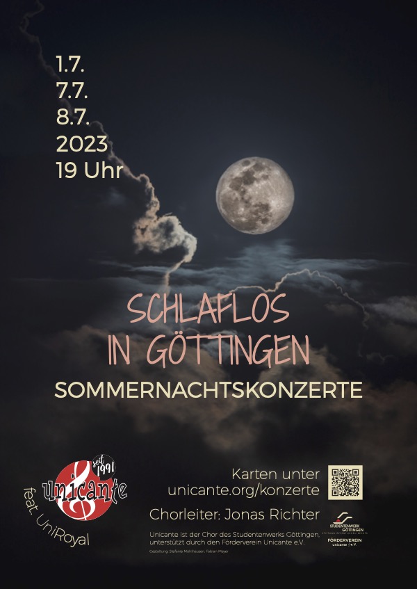 Plakat: Schlaflos in Göttingen